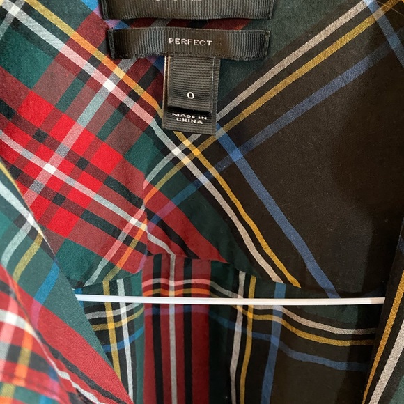 J Crew Tartan plaid XS perfect fit shirt - Picture 2 of 2